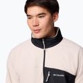 Bluză fleece pentru bărbați Columbia Fast Trek Overlay Full Zip dark stone/black 6