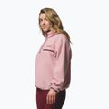 Bluză fleece pentru femei Columbia Helvetia II Cropped Half Snap Fleece eraser pink/fig/rich wine 4