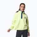 Bluză fleece pentru femei Columbia Helvetia II Cropped Half Snap Fleece citron haze/black/compass blue 5