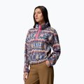 Bluză fleece pentru femei Columbia Helvetia II Printed Cropped Half Snap sea salt/retrotee 4