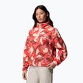 Bluză fleece pentru femei Columbia Helvetia II Printed Cropped Half Snap poppy red/sunscape 4