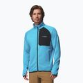 Bluză de trekking pentru bărbați Columbia Triple Canyon Grid Fleece Full Zip II compass blue heather/black 5