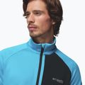 Bluză de trekking pentru bărbați Columbia Triple Canyon Grid Fleece Full Zip II compass blue heather/black 6