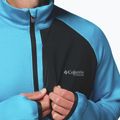 Bluză de trekking pentru bărbați Columbia Triple Canyon Grid Fleece Full Zip II compass blue heather/black 8