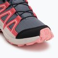 Încălțăminte de alergare pentru copii Salomon Speedcross Waterproof grisaille/hushed violet/rouge red 7