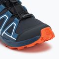Încălțăminte de alergare pentru copii Salomon Speedcross Waterproof dark navy/dark blue/red orange 7