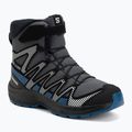 Încălțăminte de drumeție pentru copii Salomon XA Pro V8 Winter Waterproof turbulence / black / dark blue