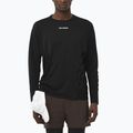 Longsleeve de alergare pentru bărbați Salomon Sense Aero GFX deep black