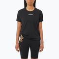 Tricou de alergare pentru femei Salomon Sense Aero SS Tee GFX deep black