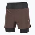 Pantaloni scurți de alergare pentru bărbați Salomon Sense 2IN1 coffee bean 6