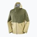 Geacă softshell pentru bărbați Salomon Outherpath Pro 2.5 l gray green/grape leaf 9