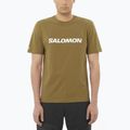 Tricou pentru bărbați Salomon Logo brilliant olive