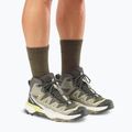 Încălțăminte de trekking pentru bărbați Salomon X Ultra 360 Edge Mid GTX olive night/aloe 7