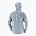 Geacă de alergare pentru bărbați Salomon Sense Aero Hybrid Half Zip Hooded trade winds 8