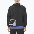 Geacă de vânt pentru bărbați Salomon Outwind Full Zip negru intens