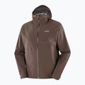 Geacă de alergare pentru bărbați Salomon Bonatti Waterproof coffee bean 7