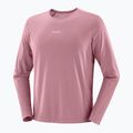 Longsleeve de alergare pentru bărbațiSalomon Shakeout Core dusky orchid 3
