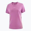 Tricou de alergare pentru femei Salomon Sense Aero SS Tee GFX iris orchid/acid lime 4