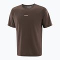 Tricou de alergare pentru bărbați Salomon Shakeout Core cofee bean 3