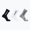 Șosete Salomon Everyday Lite Crew 3 pack black/white/frost gray