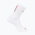 Șosete Salomon S/Lab Phantasm Crew 3 white/fiery red
