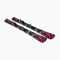 Schiuri de coborâre pentru copii + legături Salomon QST Jr Black S + C5 GW black/neon punch 4