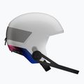 Cască de schi pentru copii Salomon Equipe Fis + Chinguard Jr white/race blue 3
