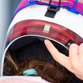 Cască de schi pentru copii Salomon Equipe Fis + Chinguard Jr white/race blue 9