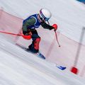 Cască de schi pentru copii Salomon Equipe Fis + Chinguard Jr white/race blue 10