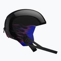 Cască de schi pentru copii Salomon Equipe Fis + Chinguard Jr black/flames 3