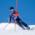 Cască de schi pentru copii Salomon Equipe Fis + Chinguard Jr black/flames 8