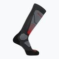 Șosete de schi Salomon S/Pro Anthracite/Medium Grey/Fiery Red