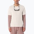 Tricou de alergare pentru bărbați Salomon Shakeout Core GFX SS Tee whisper white/pink frosting