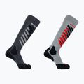 Șosete de schi Salomon S/Access 2-Pack anthracite/light grey