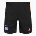 Pantaloni scurți de fotbal pentru bărbați Nike Inter Milan Stadium SE black/safety orange