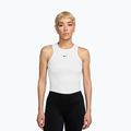 Tricou pentru femei Nike One Fitted Dri-Fit Cropped Tank Thunder White/Black
