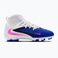 Încălțăminte de fotbal pentru copii Nike Phantom 6 High Club FG/MG racer blue/white/pink blast 8