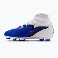 Încălțăminte de fotbal pentru copii Nike Phantom 6 High Club FG/MG racer blue/white/pink blast 9