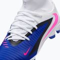 Încălțăminte de fotbal pentru copii Nike Phantom 6 High Club FG/MG racer blue/white/pink blast 14