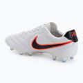 Încălțăminte de fotbal pentru bărbați Nike Tiempo Ligera Pro FG white/bright crimson/black 3