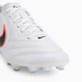 Încălțăminte de fotbal pentru bărbați Nike Tiempo Ligera Pro FG white/bright crimson/black 7