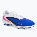 Încălțăminte de fotbal pentru bărbați Nike Phantom 6 Low Club FG/MG racer blue/white/pink blast