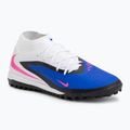 Ghete de fotbal pentru bărbați Nike Phantom 6 High Academy TF racer blue/white/pink blast