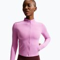 Bluză de antrenament pentru femei Nike Zenvy Dri-Fit Full Zip light magenta/white