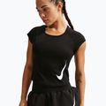 Tricou de alergare pentru femei Nike Swoosh Run Dri-Fit black/white/white 2