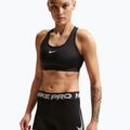Pantaloni scurți de antrenament pentru femei Nike Pro Mid Rise Biker 3" black/white/metallic silver 4