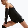 Pantaloni scurți de antrenament pentru femei Nike Pro Mid Rise Biker 3" black/white/metallic silver 5