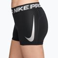 Pantaloni scurți de antrenament pentru femei Nike Pro Mid Rise Biker 3" black/white/metallic silver 6
