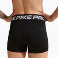 Pantaloni scurți de antrenament pentru femei Nike Pro Mid Rise Biker 3" black/white/metallic silver 7