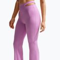 Pantaloni de antrenament pentru femei Nike Zenvy High-Waisted Flared light magenta/white 5